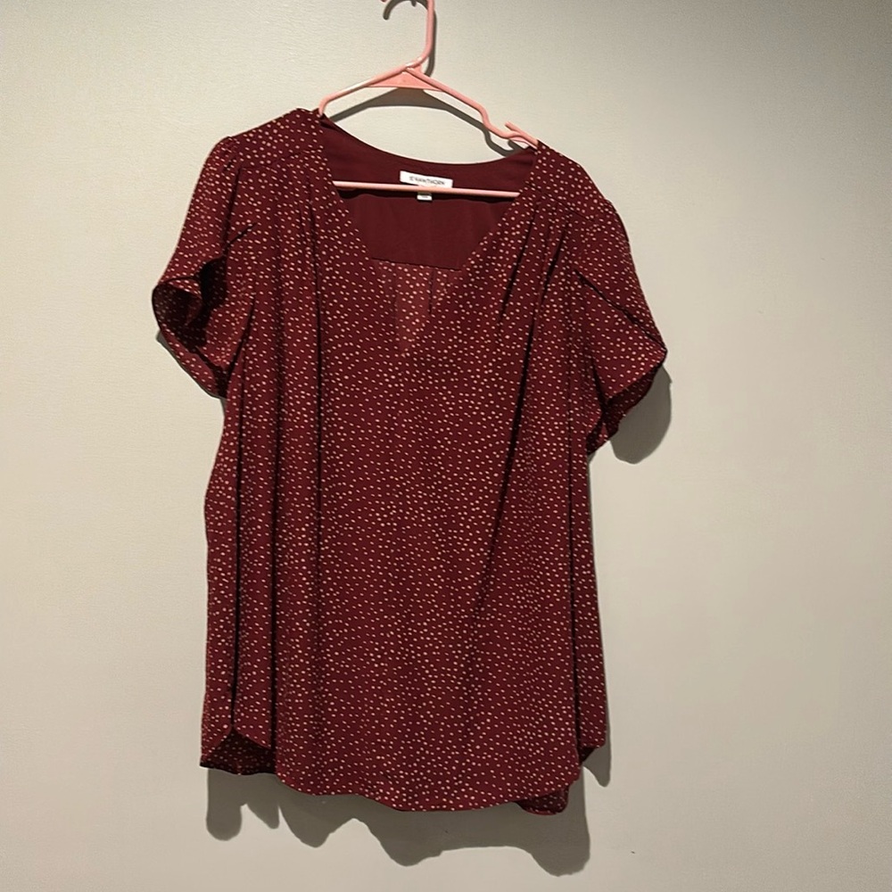 Maroon blouse